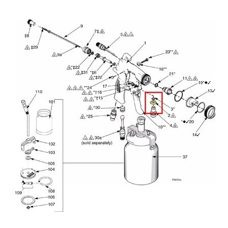 Sharpe Manufacturing 975-66 FLUID INLET LOCK NUT* SH27076